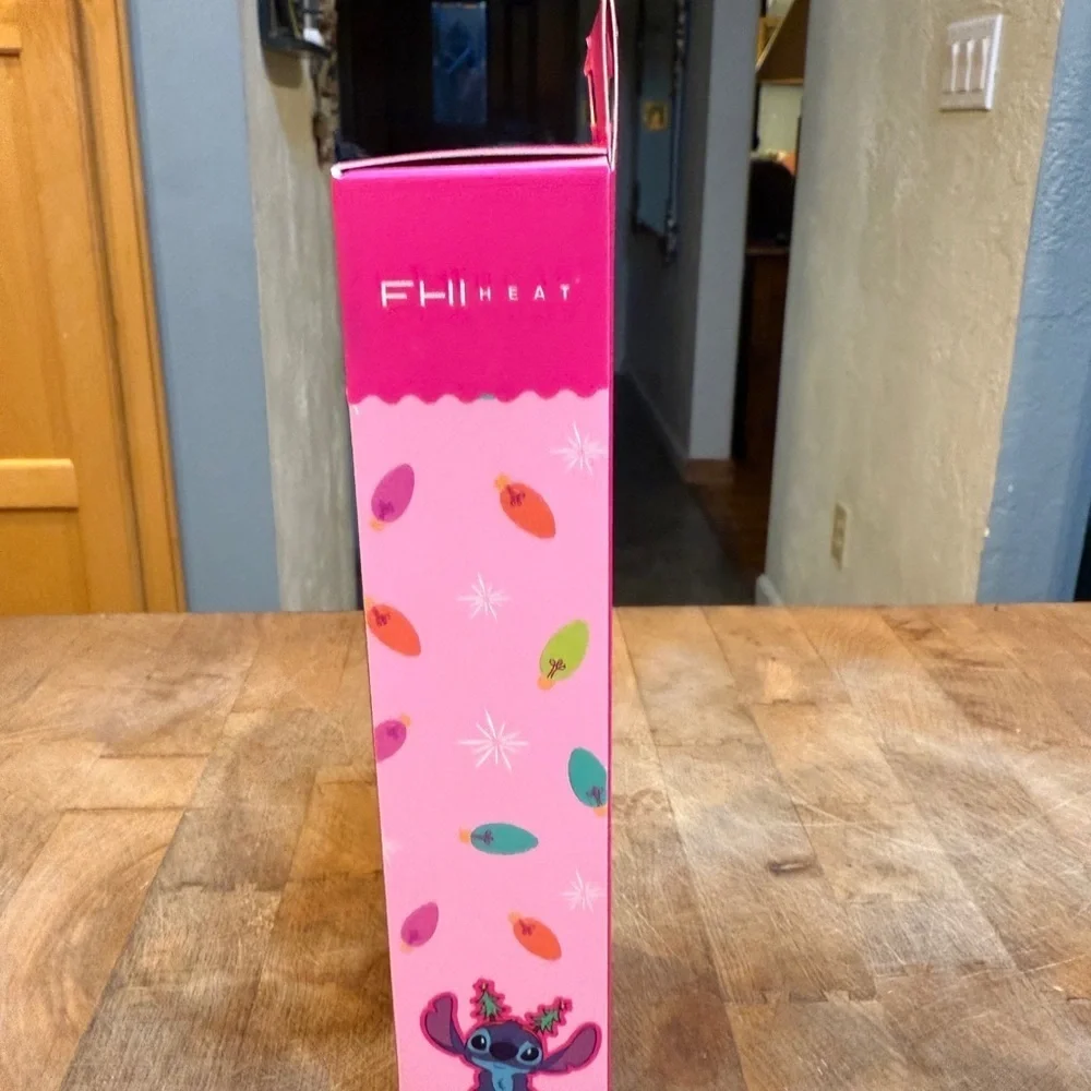 Disney Stitch Pink Detangling Hair Brush & Keychain Set UNBRUSH Christmas NEW